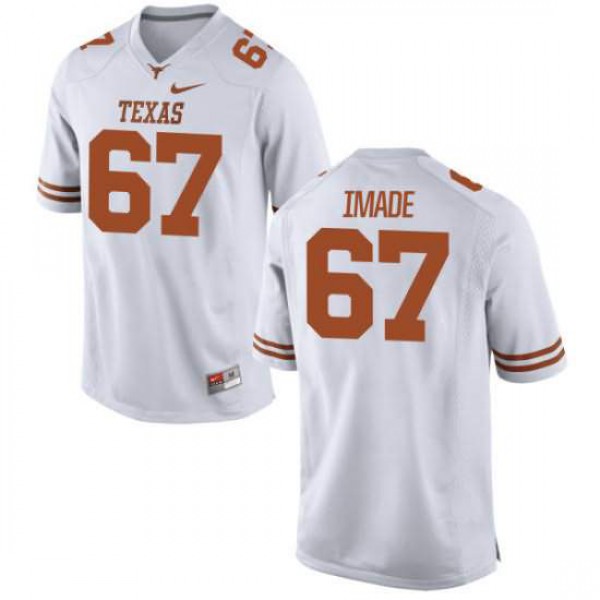 Men's University of Texas #67 Tope Imade Replica Stitched Jersey White